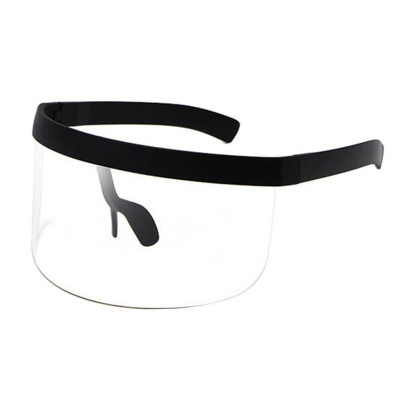 4pcs Womens Shield Sunglasses Goggles Anti-UV Oversize Large Frame Eyewear