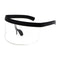 4pcs Womens Shield Sunglasses Goggles Anti-UV Oversize Large Frame Eyewear