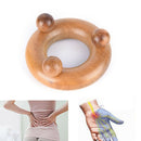 New Wood Body Reflexology Acupuncture Shiatsu Massager Roller Meridi 3C