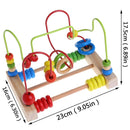 Educational Baby Kids Wooden Circle Bead Maze Toddler Intelligence Toys Gift