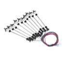 10Pcs Railway Led Lamppost Lamps Street Lights 1:100 HO Scale A