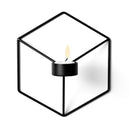 Geometric Tea Light Wall Candlestick Candle Holder for Wall Decoration_Black