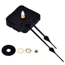 Black 2 Hands DIY Quartz Clock Movement, 6/ 25 Inch Maximum Dial Thickness,