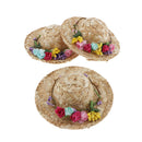 3 Lot Fashionable 1/4 Straw Hat For  DOD MSD 17inch Dress Up Head Accs