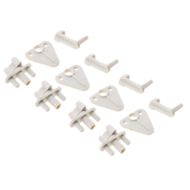 4pcs Marine Pontoon Boat Gate Latch Fits 1" 1-1/8" and 1-1/4" Square Tubing