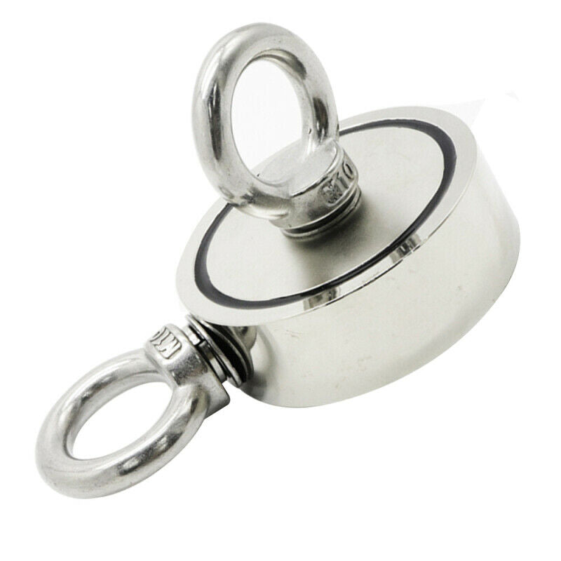 Double-Sided Fishing Magnet Round Pulling Force Super Strong Neodymium Fish REP