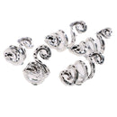 5Pc/Set Alloy Spiral Hair Braiding Dreadlock Beads`Jewelry Rings Cuffs Tube Clip