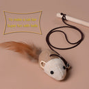 Pet Cat Teaser Interactive Toys for Kitten Sisal Feather Wood Catcher Wand A