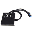 3.5 Aluminum USB3.0 20 PIN to 4-Port 3.5 Floppy Internal Front Panel