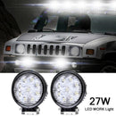 2x 27W Car 12V LED Work Spot Lights Spotlight Lamp 4x4 Van ATV Offroad SUV Truck