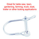 1pc Wire Lock Pin 6mm Heavy Duty Safety Coupler Pin Shaft Locking Pto Hitch Pins