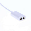 5pcs Headphone Audio Jack Adapter Adapter Cable, 1x Plug 2x Jack Stereo, For