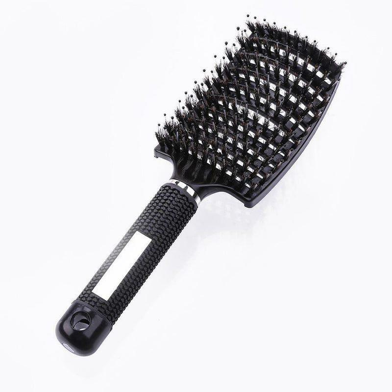Hair Scalp Massage Comb Anti-Static Straight Curly Hair Styling Brush(Black A