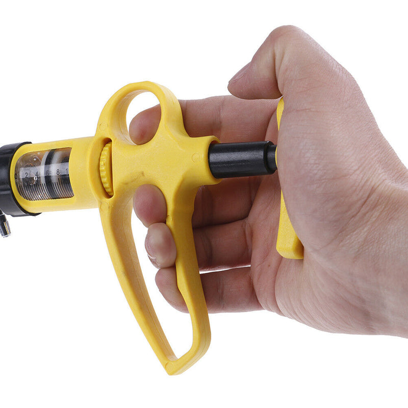 10ml continuous drench yellow gun syringe sheep goats oral pig animal husband BX