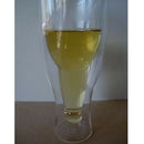Double Down Beer Glass Insulated Walled Inverted Bottle Style Soda Drinking Mug
