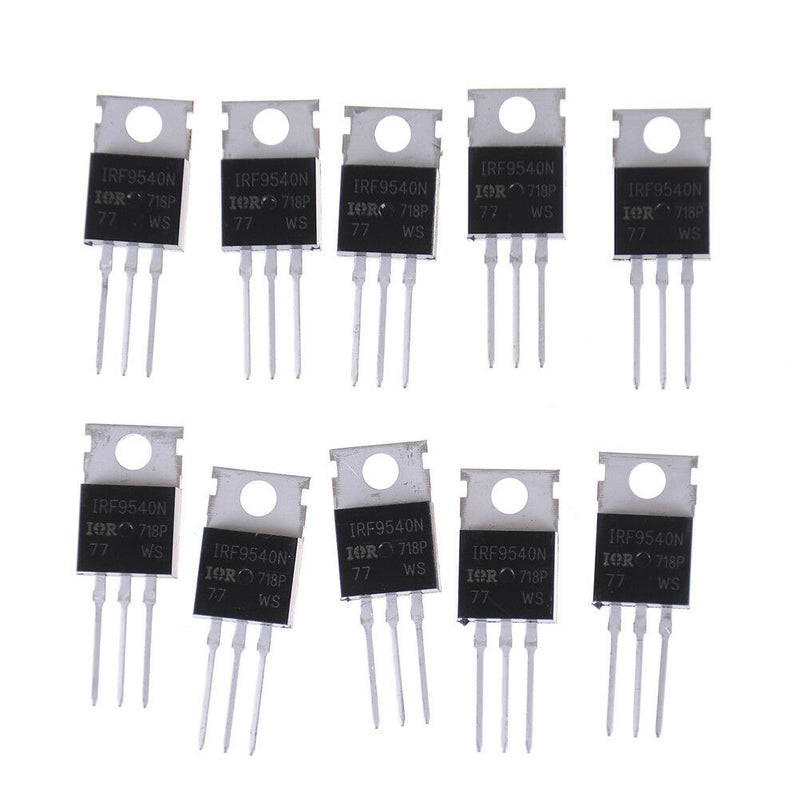 10PCS IRF9540 P-Channel Power mosfet 23A 100V TO-220 J Ew