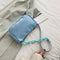 Alligator Pattern Handbag Women Leather Retro Totes Shoulder Bag (Blue)
