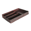 Drawer Organizer Storage Box Dividers 4 Compartment Tray Holder Coffee