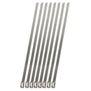 50Pcs 4.6X300Mm Stainless Steel Exhaust Pipe Wrap Coated Locking Cable Zip  J5B4