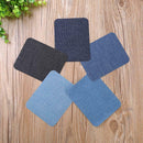 20pcs 5 Color DIY Iron on Denim Fabric Patches for Clothing Jeans Repair Kit