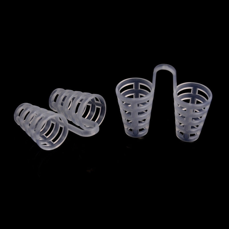 8Pcs silicone anti snore nasal dilators apnea aid device stop snoring nose  3c
