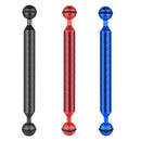 8" inch Double Ball Arm Segment for Diving Underwater Housing Arm System Black
