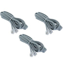 7FT Line Cord Cable 6P6C RJ12 RJ11 DSL Modem Fax Phone Telephone Landline Y S3G9