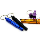 1pc Survival Whistle Emergency Camping Compass Kit Fire Hiking Outdoor Tool F]