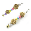 Multicolor beads bird toys pets toys bird ladder Parakeet swing drill  ^