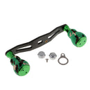 Carbon Fiber Fishing Reel Handle with EVA Knob for Baitcasting Reels, Green