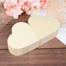 DIY Storage Boxes Heart Shape Wood Box Earrings Ring Jewelry Makeup Organi zg Gw