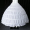 White Long 6-Hoop Petticoat Extra Full Wedding Prom Ball Crinoline Underskirt