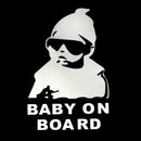 Car Reflective aterpoof Rear Door Reflective Car Stickers Baby on Board