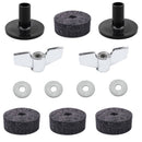 4Pcs Drum Cymbal Felts Washers Cymbal Stand Felt Wing Nuts for Drum Set