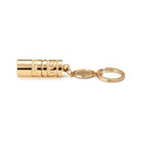 Golden Mini Portable LED Flashlight Torch Lamp Handheld Camping Keychain Light