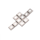 10 Pcs Square 4 Inch Radius Carbide Insert Cutter for Woodworking Turning T