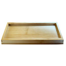 Bamboo Tray Seat Holder  Sharpener Whetstone Base For Home Kitchen Use