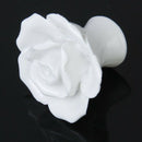 1 x Rose Flower Ceramic Kitchen Furniture Cabinet Cupboard Handle Pull Knob