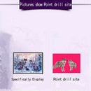 5D DIY full drill Diamond Painting Embroidery Wolf family Cross Stitch Diam