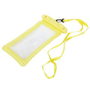 Hot spring swimming touch screen mobile phone waterproof bag (yellow)