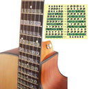 Guitar Scale Stickers For Electric Guitar Colorful Stickers Black V5D1