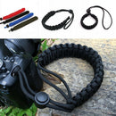 Adjustable Camera Wrist Strap Braided Paracord Strong Weave Lanyard DSLR Black