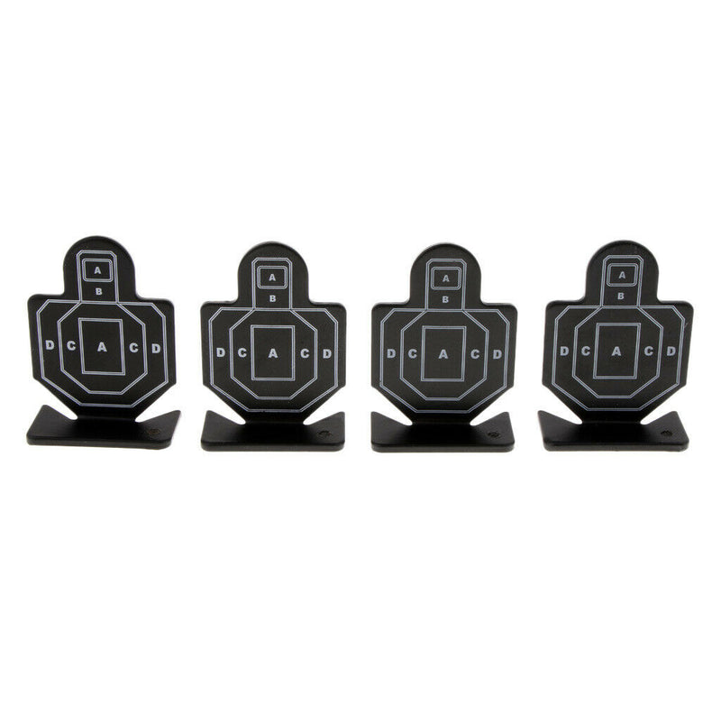 4pcs Metal Practice Silhouette Shooting Aim Target Mini Plinking Targets