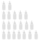 20x 100ml Glue Oil Applicator Bottle Clear Squeezable Bottles for Quilling
