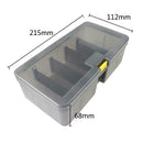 Plastic Dual Layer Waterproof Fishing Tackle Box Lures Bait Storage Case
