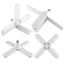 E27 LED Bulb Foldable 4 Fan Blade Lights 60W LED Lamp Super Bright White 65 A9W9