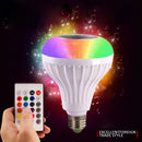 Bluetooth Speaker 12W E27 RGB LED Light Bulb Wireless Music Playing Remotelj