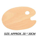 8inch x 12inch Wood Artist Painting Palette M7 L7T1