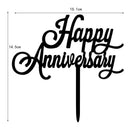 Happy Anniversary Letter Cake Topper Acrylic Xmas Party Cake Decorationxp 3CAU