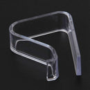 4 Pcs Home Party Clear Plastic 20mm-35mm Desk Table Cloth Clips E8N5